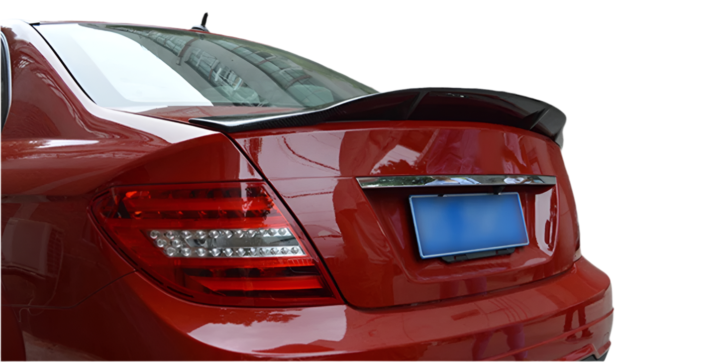 2008-2015 MERCEDES-BENZ C CLASS CARBON FIBER SPOILER