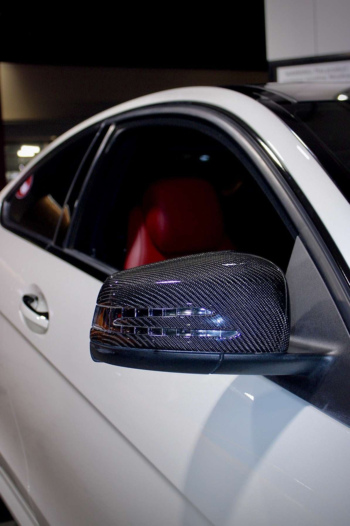 MERCEDES CARBON FIBER MIRROR CAPS W204/W212/W218/W221 YEARS 2008+