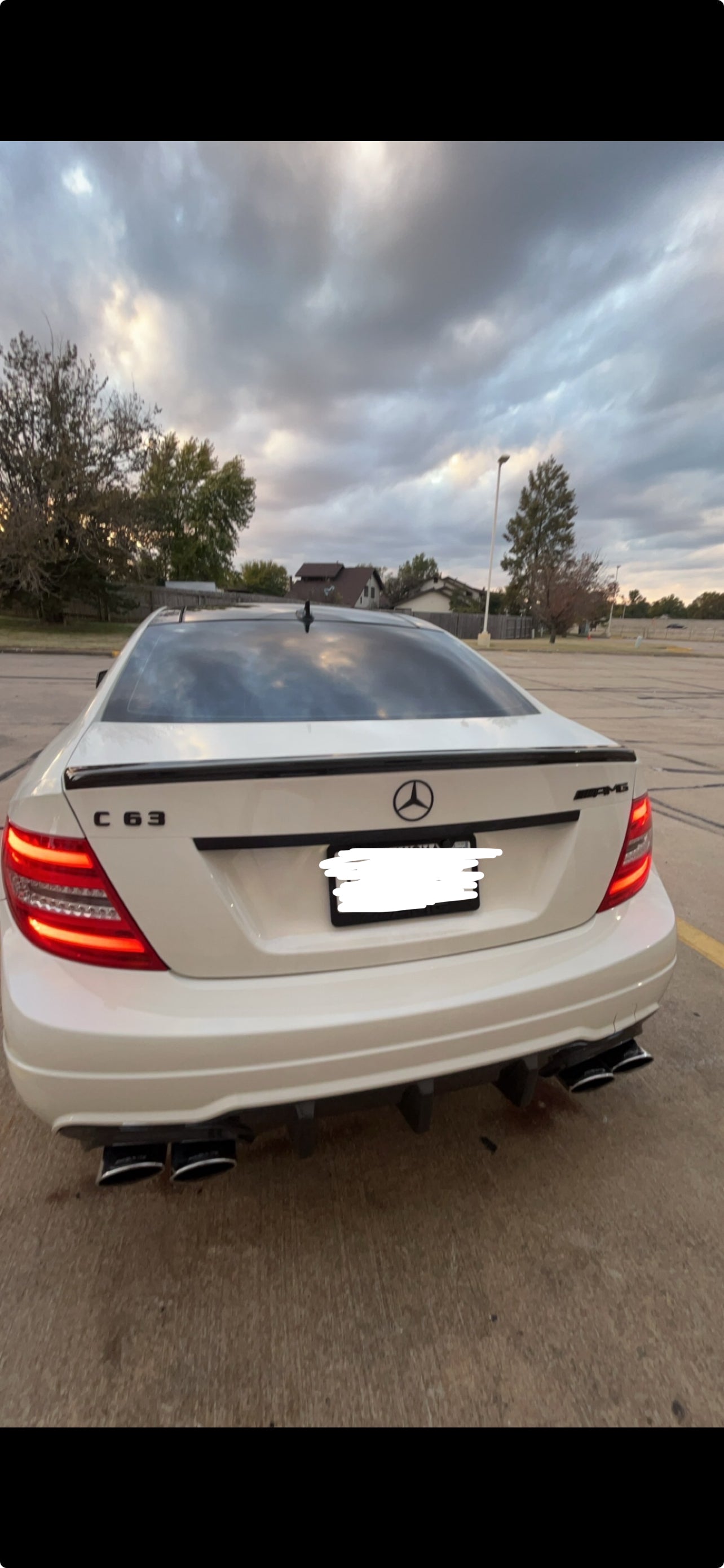 2008-2015 MERCEDES C CLASS CARBON FIBER SPOILER OEM+ STYLE