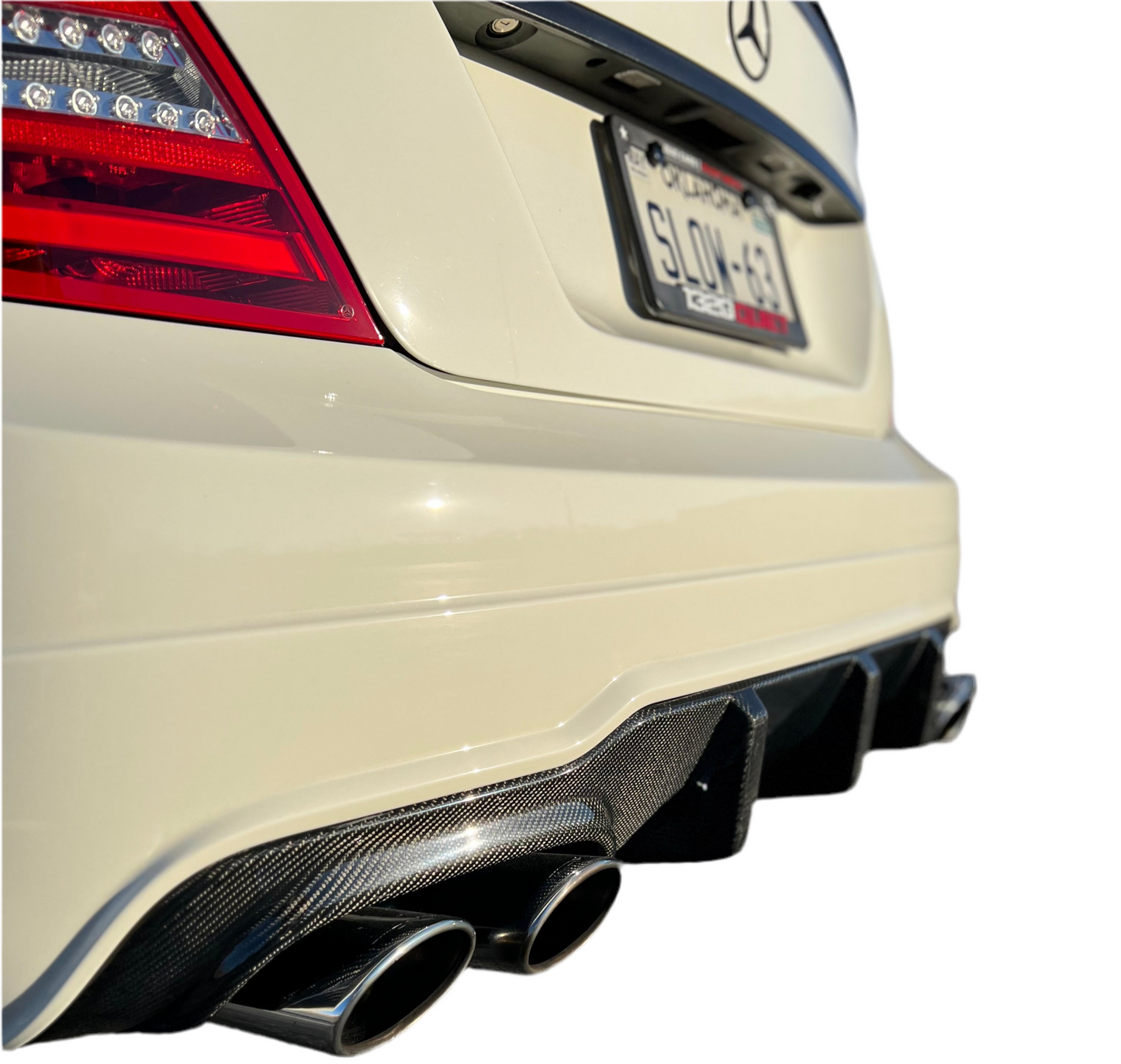 2012-2015 C-CLASS OEM+ CARBON FIBER REAR DIFFUSER