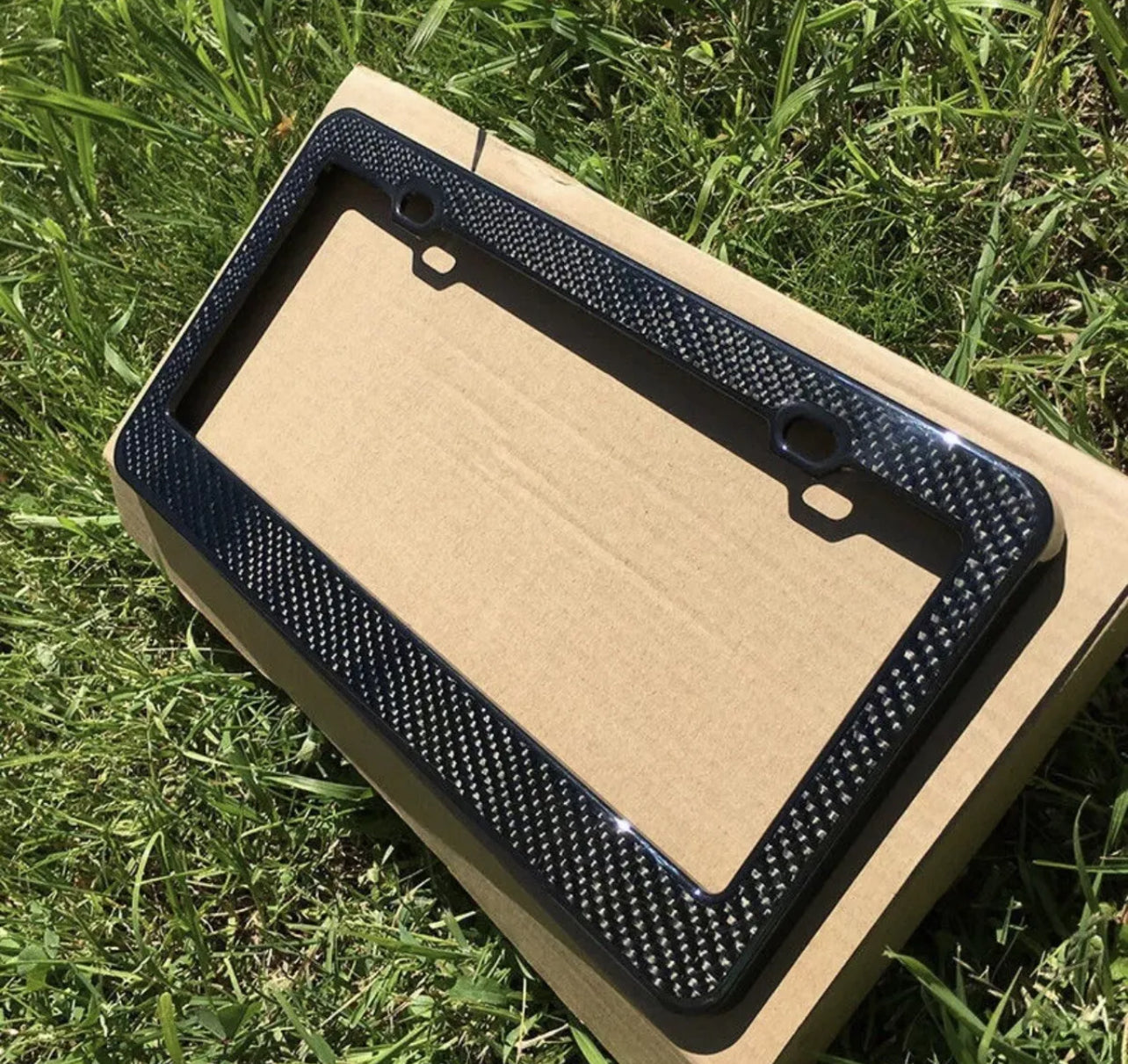 Carbon Fiber License Plate Frame