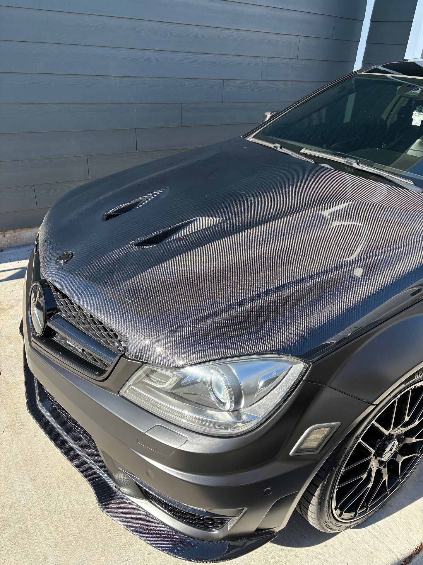 2008-2015 MERCEDES W204 CARBON FIBER 507 STYLE HOOD