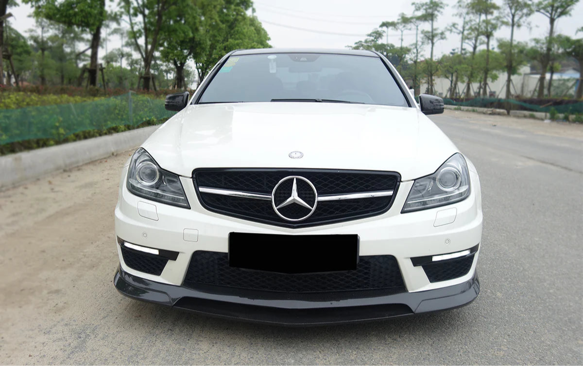2012-2015 MERCEDES-BENZ W204 C63 AMG RZ STYLE CARBON FIBER FRONT LIP
