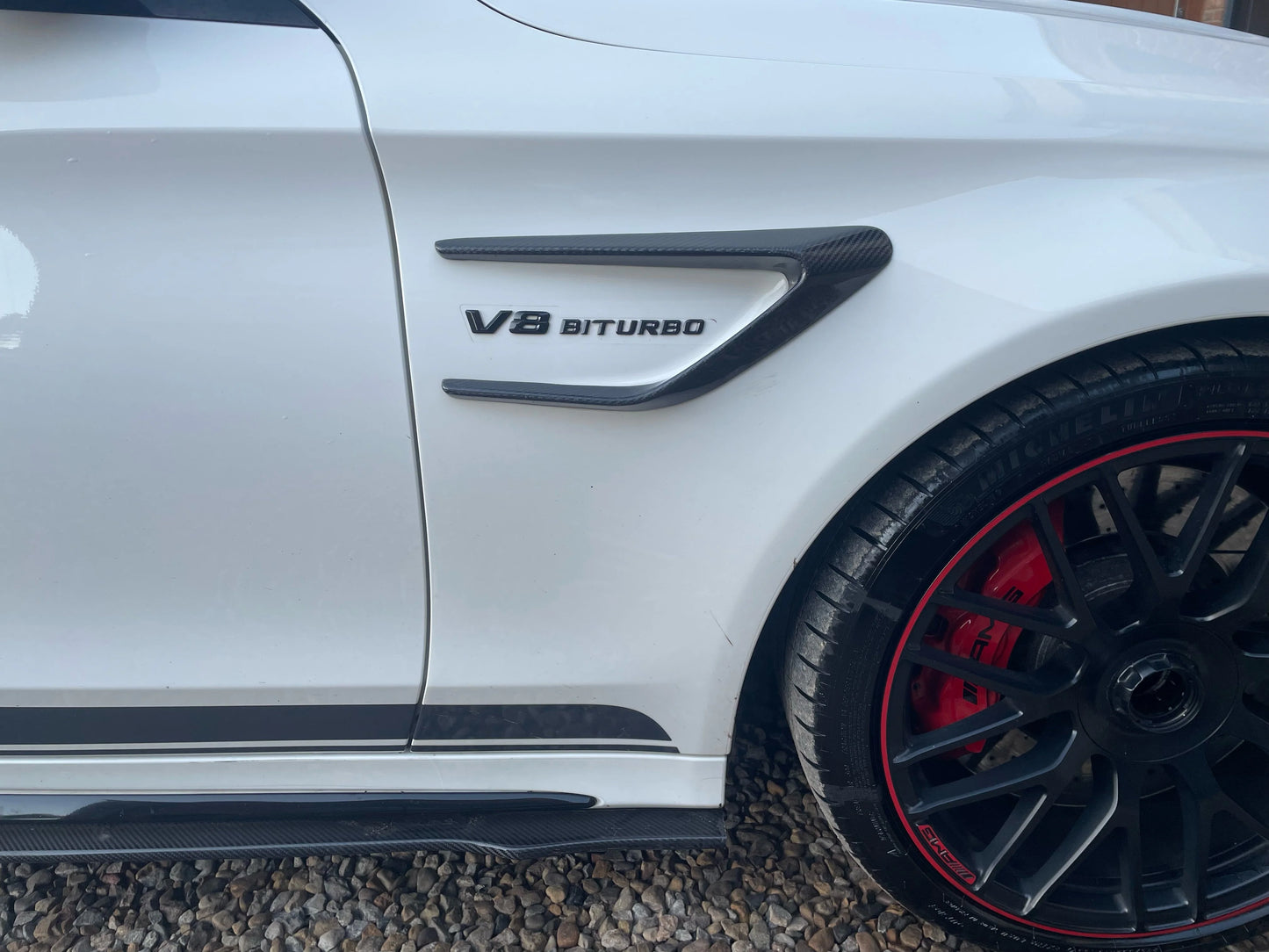 W205 C63/C63S CARBON FIBER FENDER TRIM