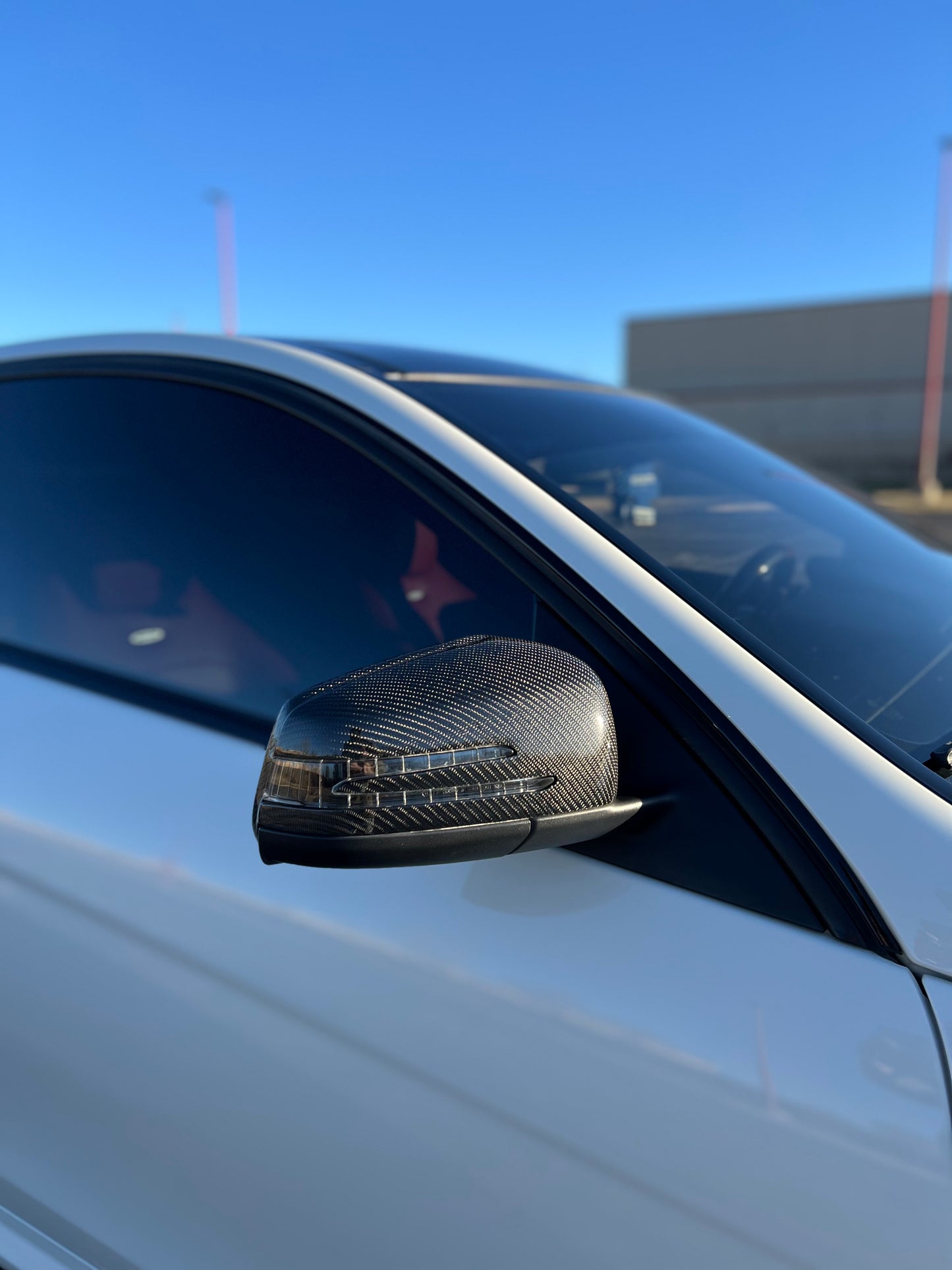 MERCEDES CARBON FIBER MIRROR CAPS W204/W212/W218/W221 YEARS 2008+