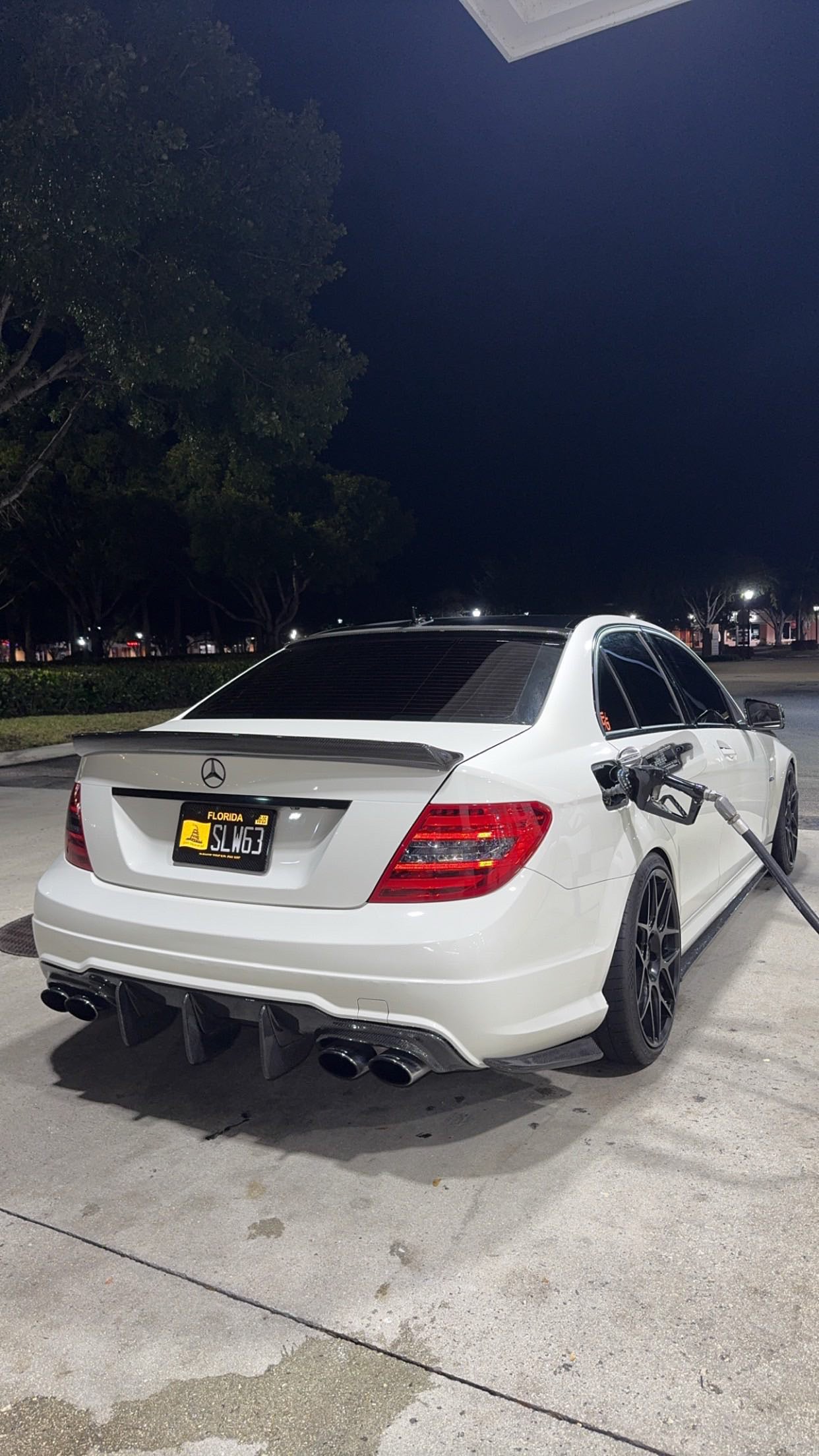 2012-2015 MERCEDES C CLASS RZS STYLE CARBON FIBER BUMPER SPLITTER’S