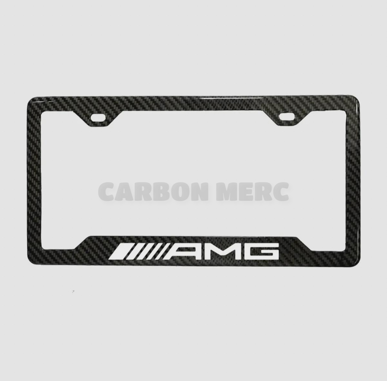 AMG CARBON FIBER LICENSE PLATE FRAME