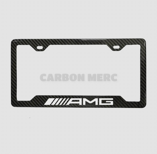 AMG CARBON FIBER LICENSE PLATE FRAME