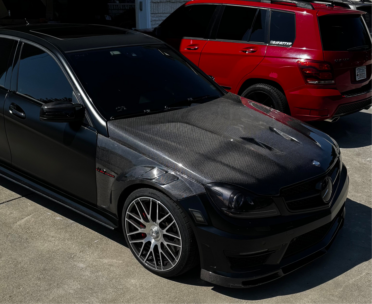 2008-2015 MERCEDES W204 CARBON FIBER FENDERS