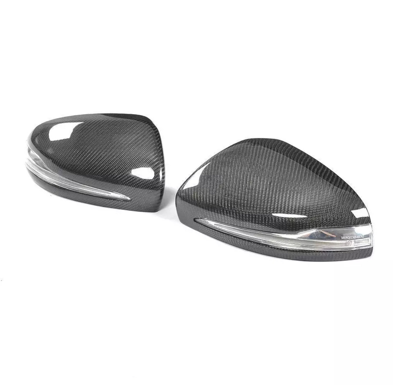 W205/W213/W222 Carbon Fiber Mirror Caps With LED Light