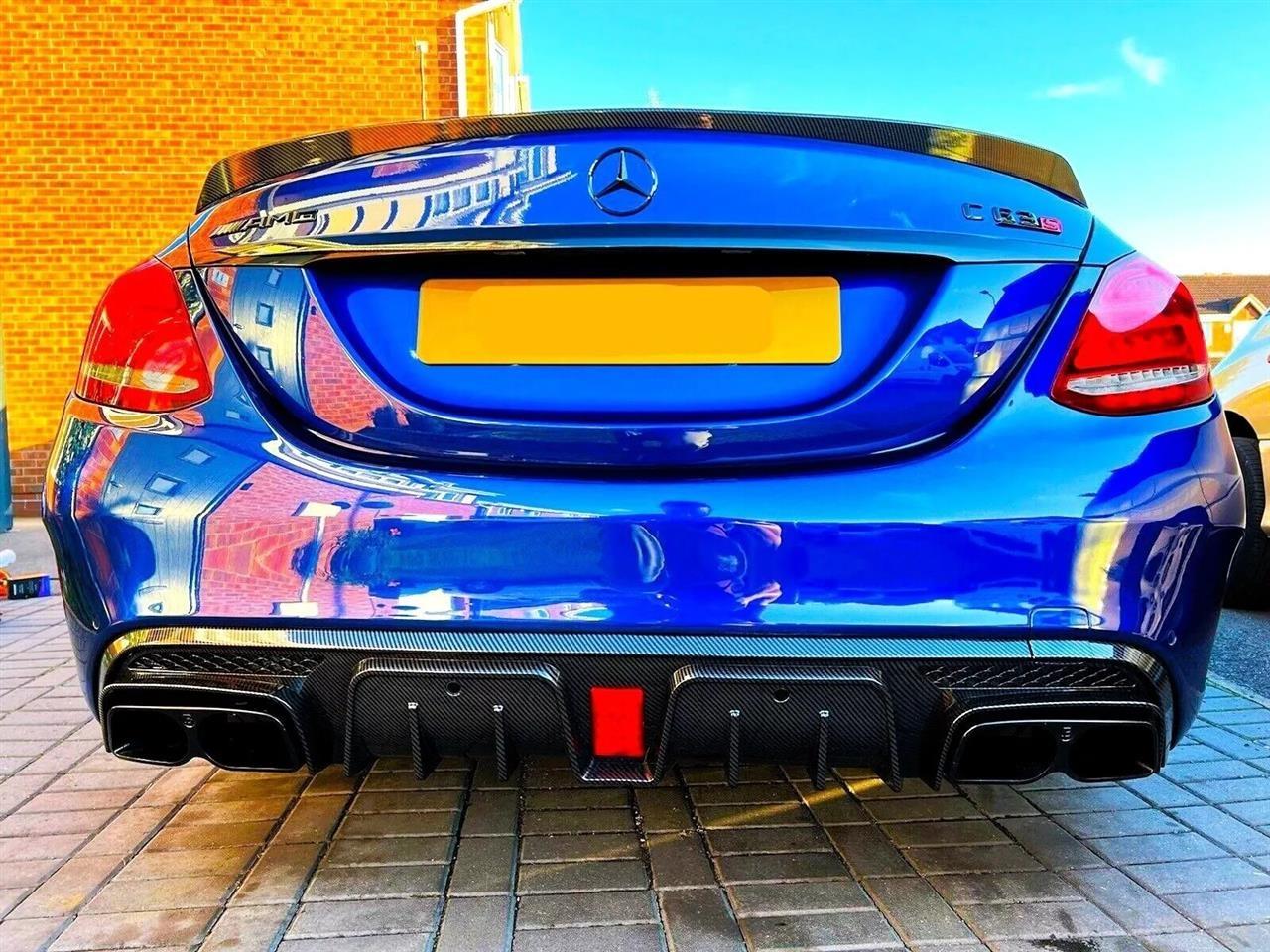 MERCEDES W205 BRS STYLE CARBON FIBER DIFFUSER