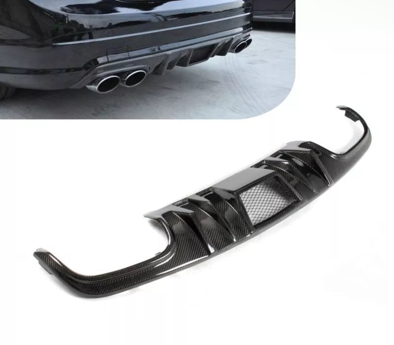 2008-2011 C-CLASS AMG CARBON FIBER REAR DIFFUSER